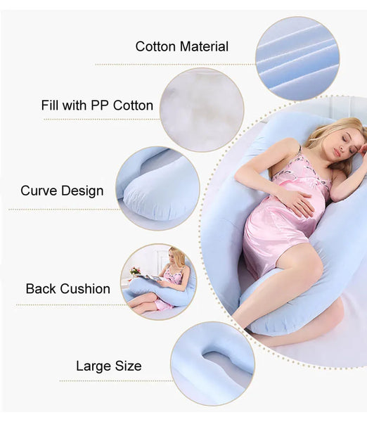 U Shape Pregnancy Pillow Full Body Maternity Pillows for Side Sleeper Pregnancy Women Sleeping Support Bedding Pregnancy Pillow