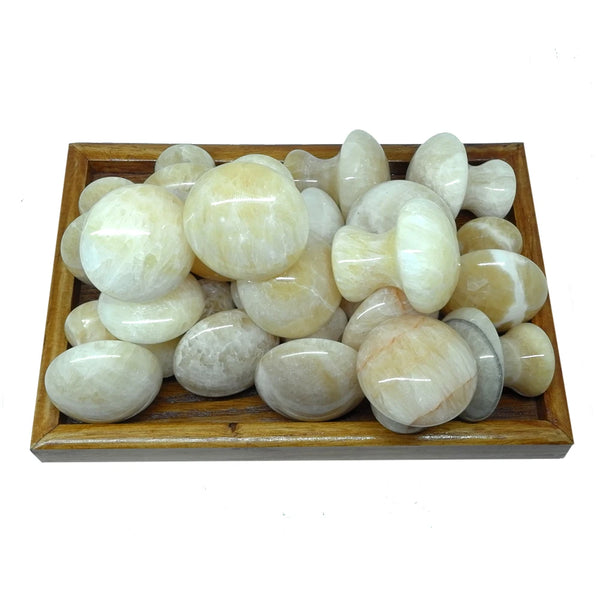 Rose Quartz Mushroom Foot Massage Stone Crystal Jade Facial Body Thin Anti-wrinkle Relaxation Beauty Health Care Tool