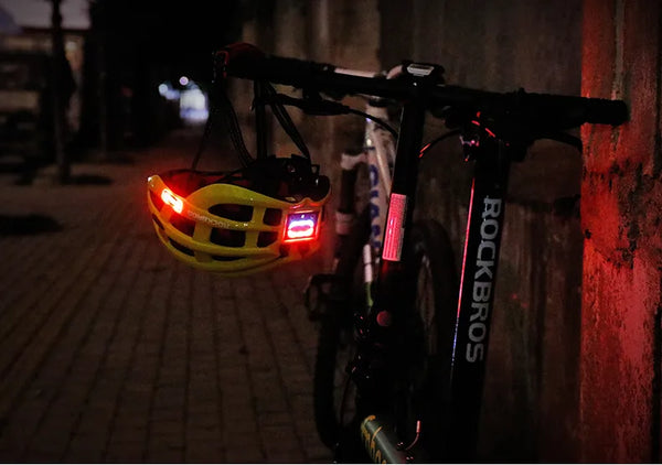 Bicycle Light Helmet Waterproof Bike Helmet USB Charge Cycling Helmet Integrally-molded MTB Road Bicycle Accessories