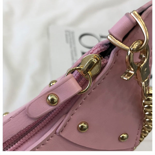 Dinosaur Design Rivets Women&#39;s Purses and Handbags Shoulder Chain Bag Designer Small  Crossbody Bag Female Clutch Bag Pu Leather