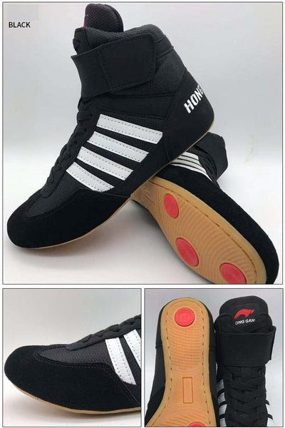 men，women，child boxing shoes Rubber outsole breathable Wrestling shoes Women wrestling costume shoes for wrestling