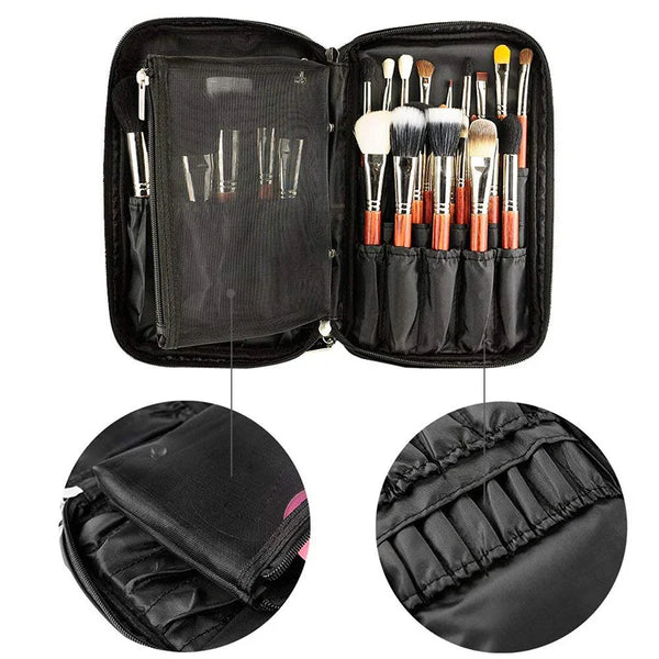 Professional Cosmetic Bag Beauty Case Toiletry Brush Organizer Neceser Multi Functional Makeup Bag for Travel & Home