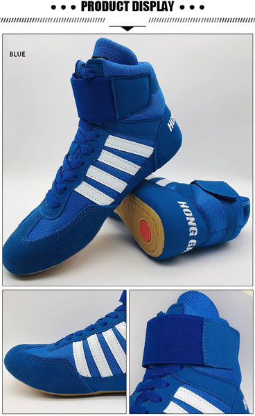 men，women，child boxing shoes Rubber outsole breathable Wrestling shoes Women wrestling costume shoes for wrestling