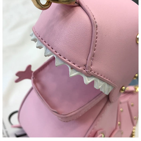 Dinosaur Design Rivets Women&#39;s Purses and Handbags Shoulder Chain Bag Designer Small  Crossbody Bag Female Clutch Bag Pu Leather