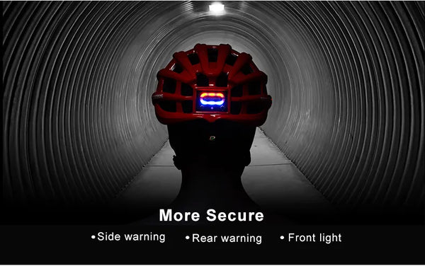 Bicycle Light Helmet Waterproof Bike Helmet USB Charge Cycling Helmet Integrally-molded MTB Road Bicycle Accessories