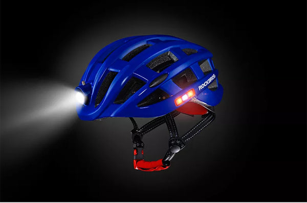 Bicycle Light Helmet Waterproof Bike Helmet USB Charge Cycling Helmet Integrally-molded MTB Road Bicycle Accessories