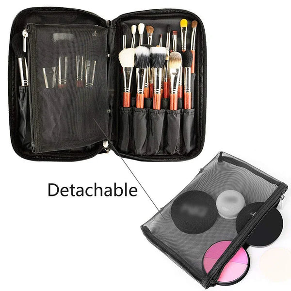 Professional Cosmetic Bag Beauty Case Toiletry Brush Organizer Neceser Multi Functional Makeup Bag for Travel & Home