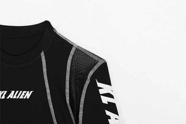 Splicing Long-Sleeved Motorcycle Cycling Clothing Sexy Top Mesh body suit