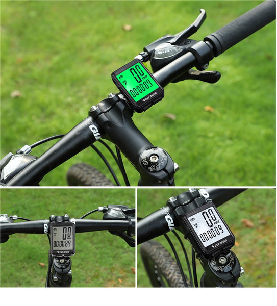 Wireless Bicycle Computer Backlight Waterproof Cycling Speedometer Mechanical Magnet Speed Sensor Bike Odometer