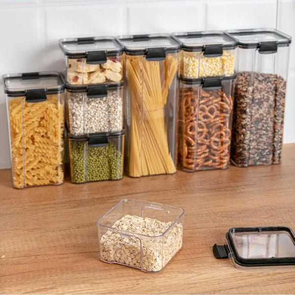 Food Storage Containers Kitchen Storage Organization Kitchen Storage Box Ducts jars  for Kitchen PET Food container Box Lid