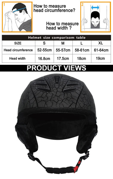 Professional Skiing Helmet Men Women Children Ski Helmet Snow Skating Snowboard Snowmobile Skateboard Helmet Size 52-61cm