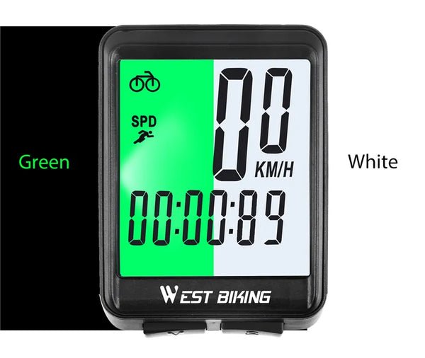 Wireless Bicycle Computer Backlight Waterproof Cycling Speedometer Mechanical Magnet Speed Sensor Bike Odometer