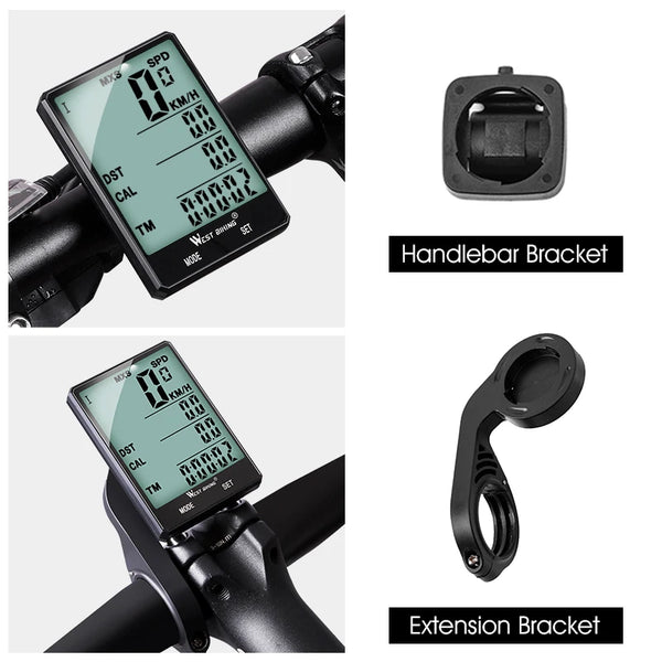 Wireless Bicycle Computer Backlight Waterproof Cycling Speedometer Mechanical Magnet Speed Sensor Bike Odometer