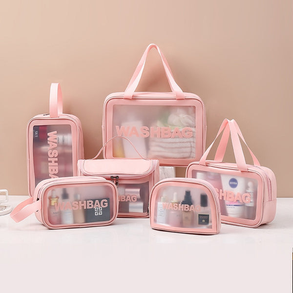 Travel Storage Bag Cosmetic Bag Makeup Bag Travel Organizer Bags Waterproof Washbag Transparent Cosmetic Cases