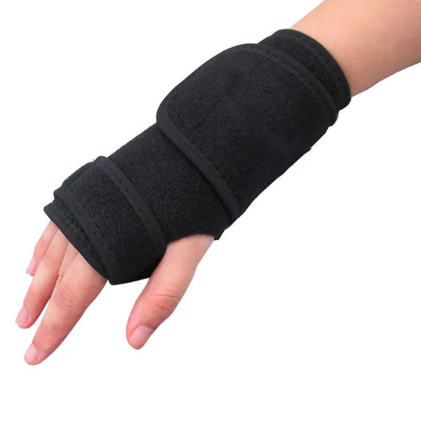 1pc Useful Splint Sprains Arthritis Band Belt Carpal Tunnel Hand Wrist Support Brace Solid Black