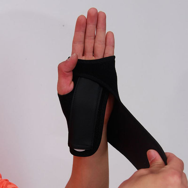 1pc Useful Splint Sprains Arthritis Band Belt Carpal Tunnel Hand Wrist Support Brace Solid Black