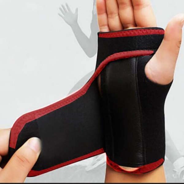 1pc Useful Splint Sprains Arthritis Band Belt Carpal Tunnel Hand Wrist Support Brace Solid Black