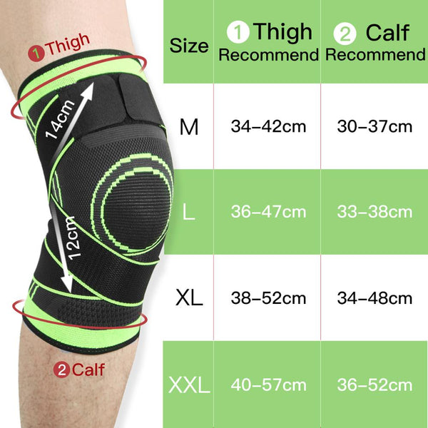 1PC Non-Slip Knee Brace Compression Knee Sleeve Sports Knee Pad Running Basketball Fitness Cycling Tennis Knee Support