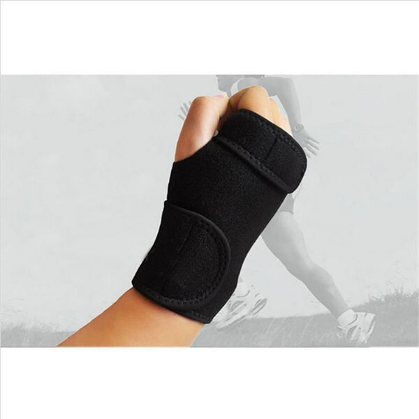 1pc Useful Splint Sprains Arthritis Band Belt Carpal Tunnel Hand Wrist Support Brace Solid Black