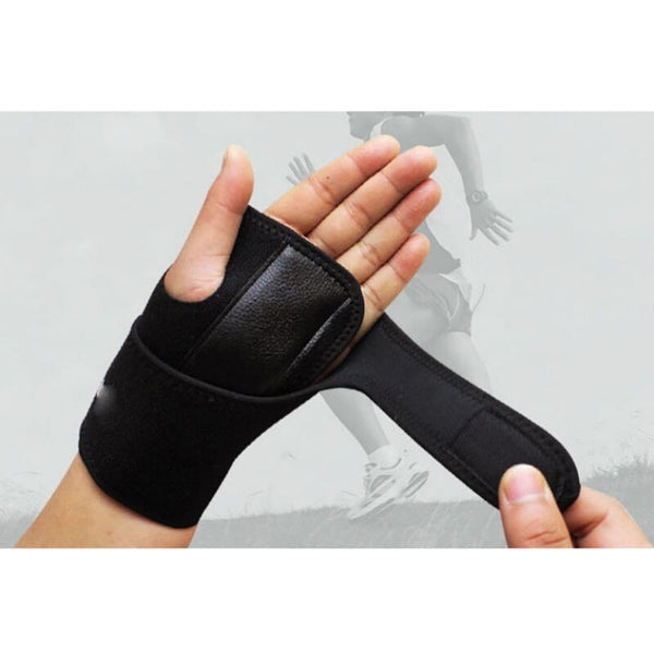 1pc Useful Splint Sprains Arthritis Band Belt Carpal Tunnel Hand Wrist Support Brace Solid Black