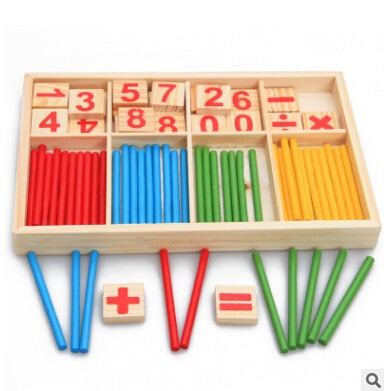 Toys Wooden Intelligence Stick Education Wooden Toys Building Blocks Montessori Mathematical Gift Wholesale kids, children