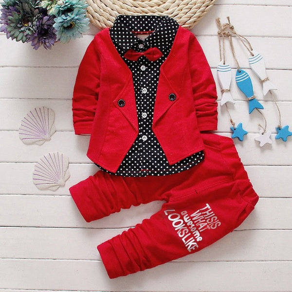 Spring autumn children clothing set baby boys shirt clothes sport suit kids boys outfits suit - UTouchUBuyNow