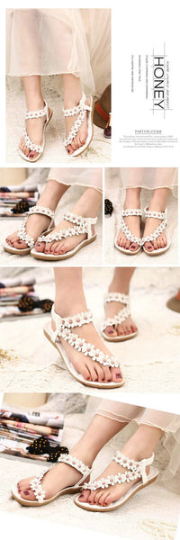 Women Sandals Summer Style Bling Bowtie Fashion Peep Toe Jelly Shoes Sandal Flat Shoes