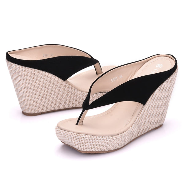 Women Summer High Heel Slippers Platform Sandals Ladies Wedges Sandals Brand Flip Flops Shoes Women Beach Slippers