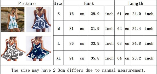 Bohemian Style Playsuit Floral Print Sexy Rompers Short Overalls Top Macacao Feminino Women Clothes Casual Summer Beach Jumpsuit - UTouchUBuyNow