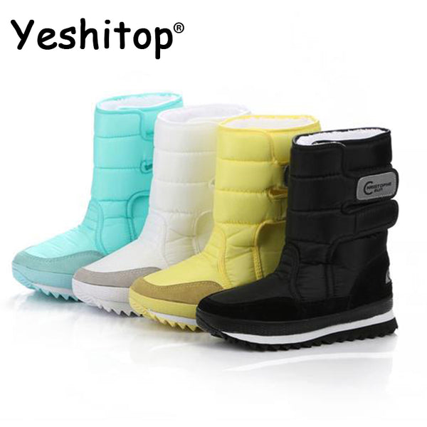 Female Snow Boots Winter Boots women flat waterproof  Shoes - UTouchUBuyNow