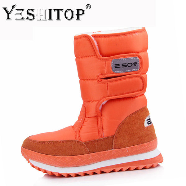 Female Snow Boots Winter Boots women flat waterproof  Shoes - UTouchUBuyNow