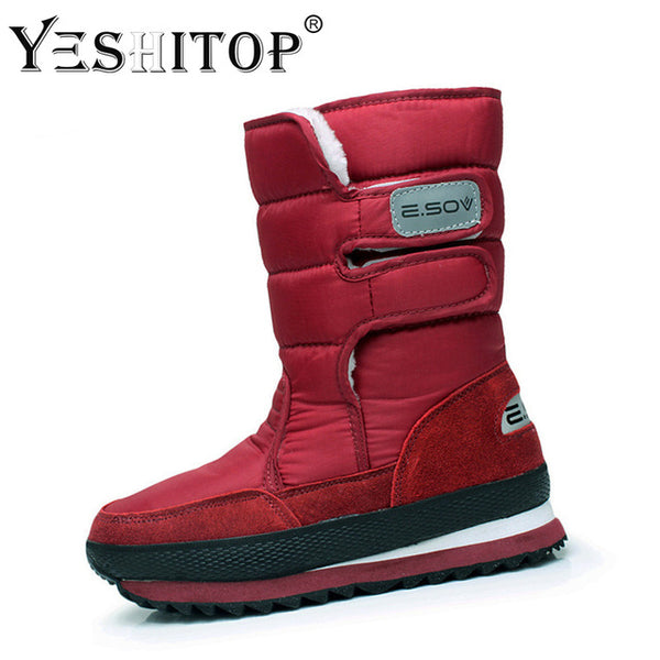 Female Snow Boots Winter Boots women flat waterproof  Shoes - UTouchUBuyNow