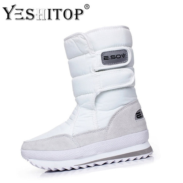 Female Snow Boots Winter Boots women flat waterproof  Shoes - UTouchUBuyNow