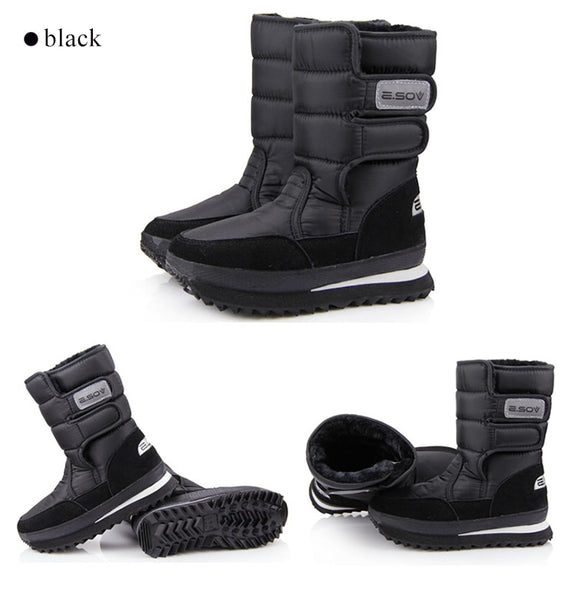 Female Snow Boots Winter Boots women flat waterproof  Shoes - UTouchUBuyNow