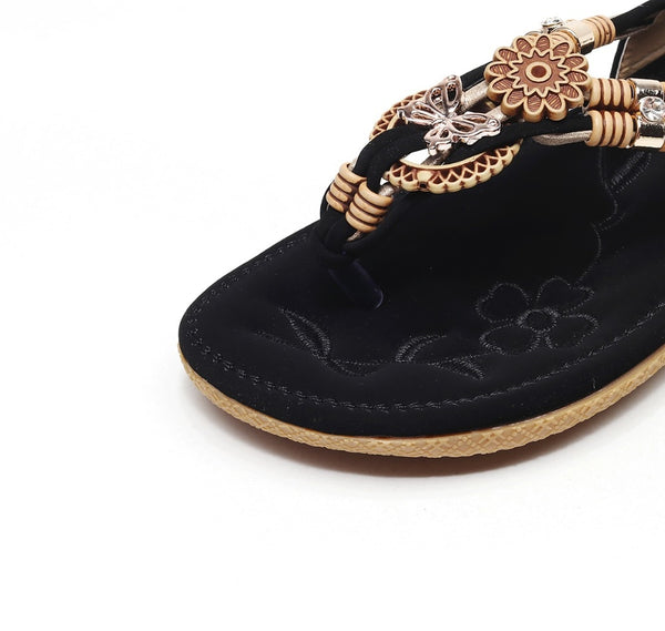 Women sandals soft PU leather Rhinestone sandals women Summer fashion flip flops sandals women shoes